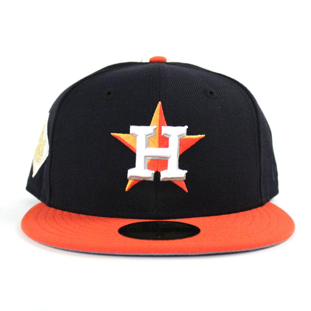 Off White Houston Astros 2017 World Series Side Patch New Era Fitted 75/8