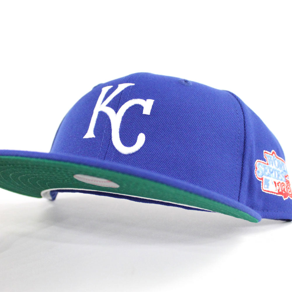Men's New Era Light blue/navy Kansas City Royals Green Undervisor 59FIFTY Fitted Hat