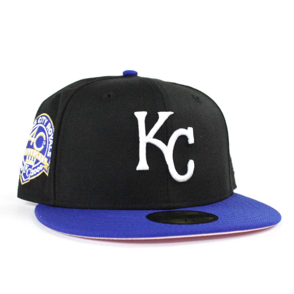 Kansas City Royals New Era Monochrome Logo Elements 59FIFTY Fitted Hat -  Black