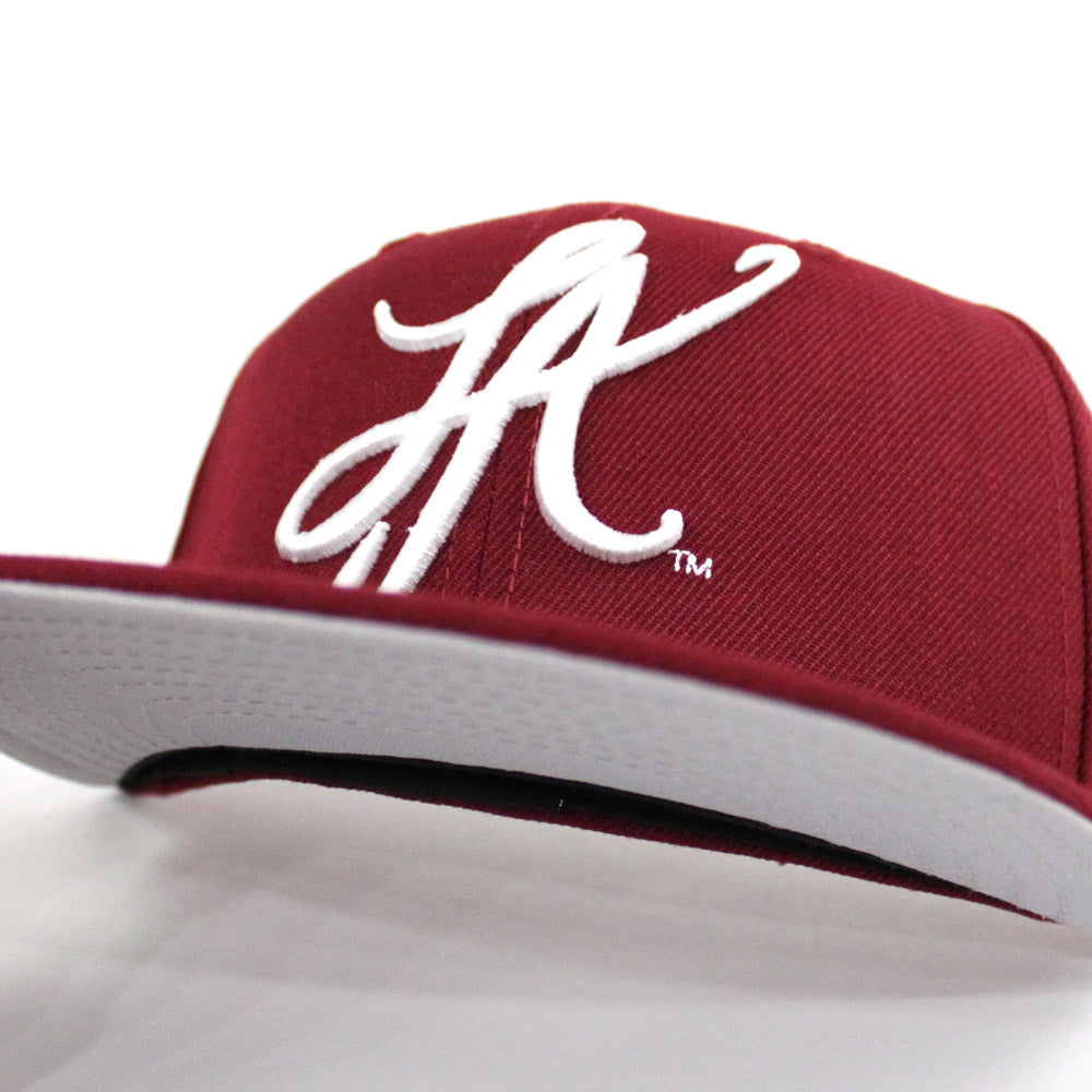 LA Script New Era 59Fifty Hat Cardinal USC Color Way Gray Under Brim ECAPCITY