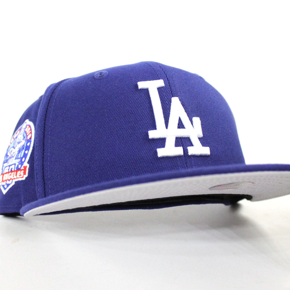 Los Angeles Dodgers Hat Cap New Era One Size LA Blue Silver Strap