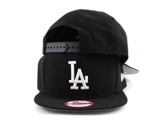 Los Angeles Dodgers New Era 9Fifty Snapback Hats (Black Gray Under
