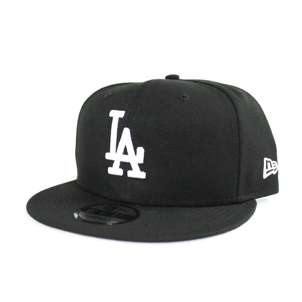 Los Angeles Dodgers New Era 9Fifty Snapback hat (Black White Gray Under  Brim)