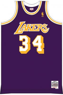 Mitchell & Ness Los Angeles Lakers #34 Shaquille O'Neal yellow