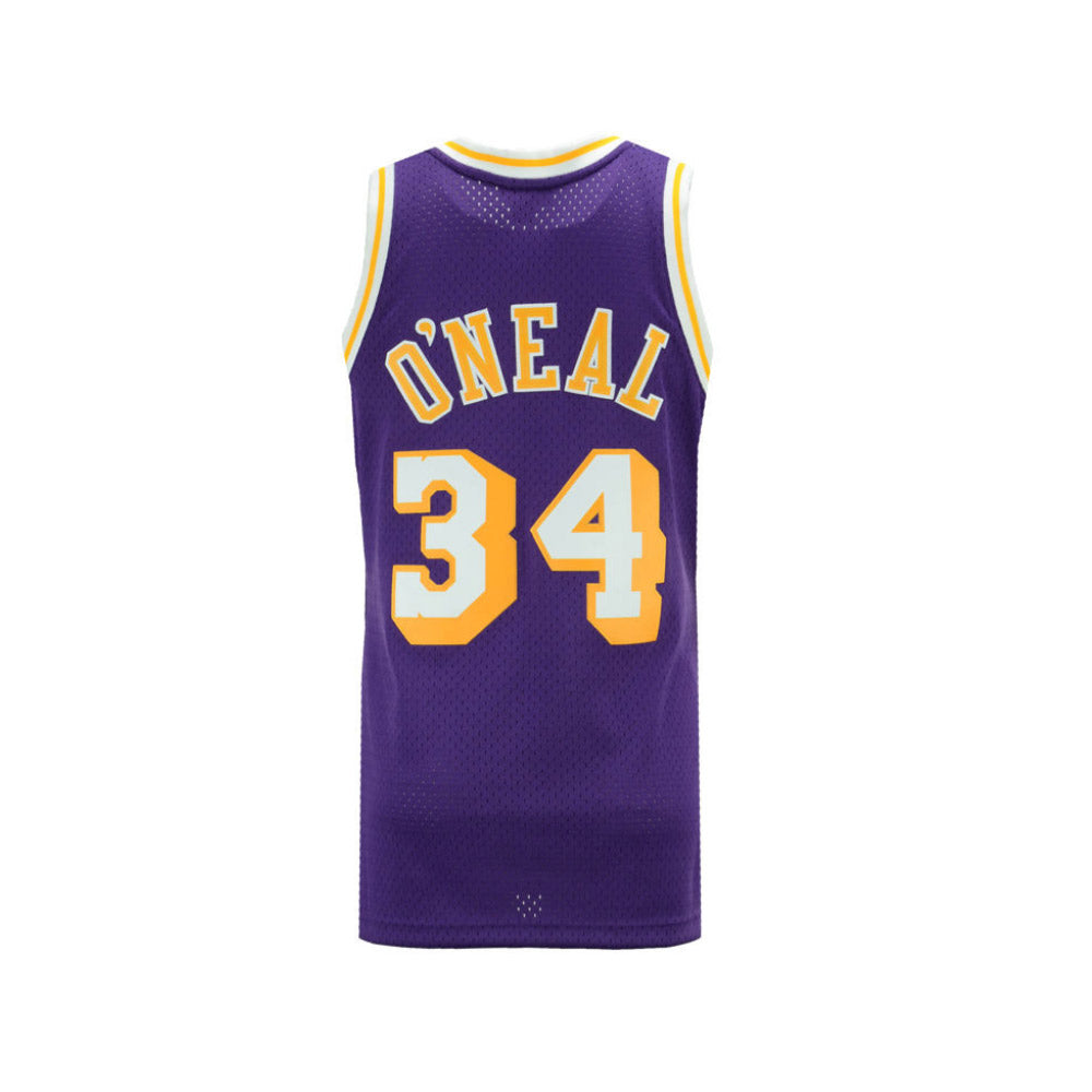 Mitchell & Ness Los Angeles Lakers Shaquille O'Neal #34 Galaxy Swingman Jersey Purple