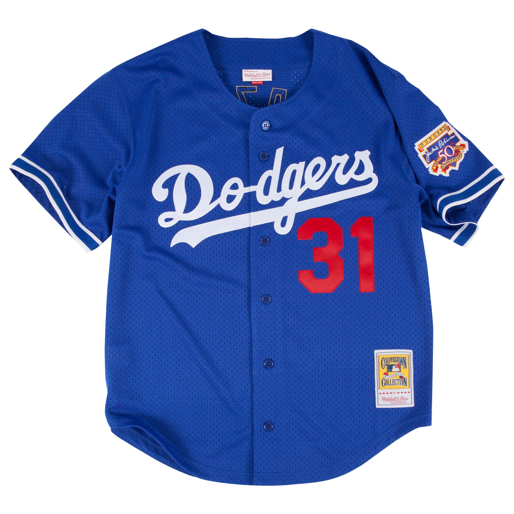 Los Angeles Dodgers #31 Mike Piazza Mitchell & Ness 1997 Authentic