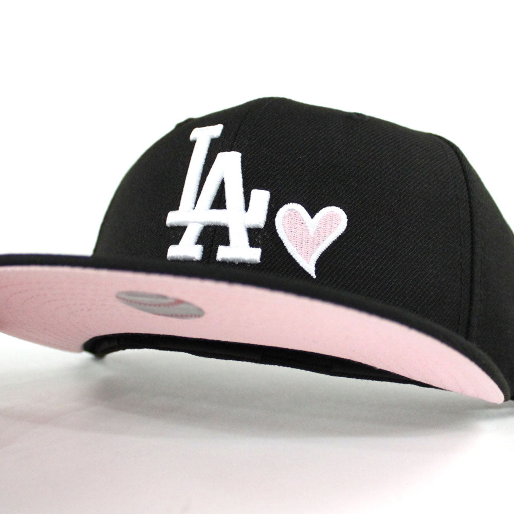 Pink and black fitted cap Clearance