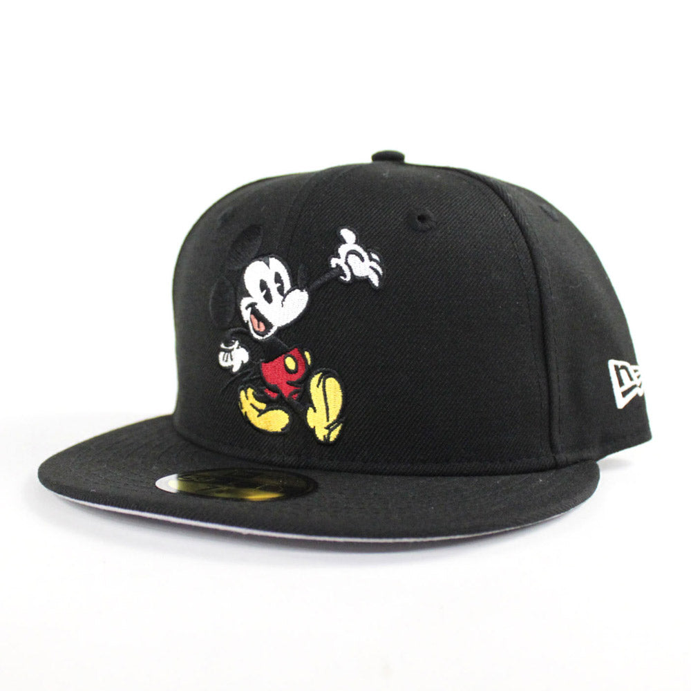 Mickey Mouse II New Era 59Fifty Fitted Hat Black Gray Under Brim ECAPCITY