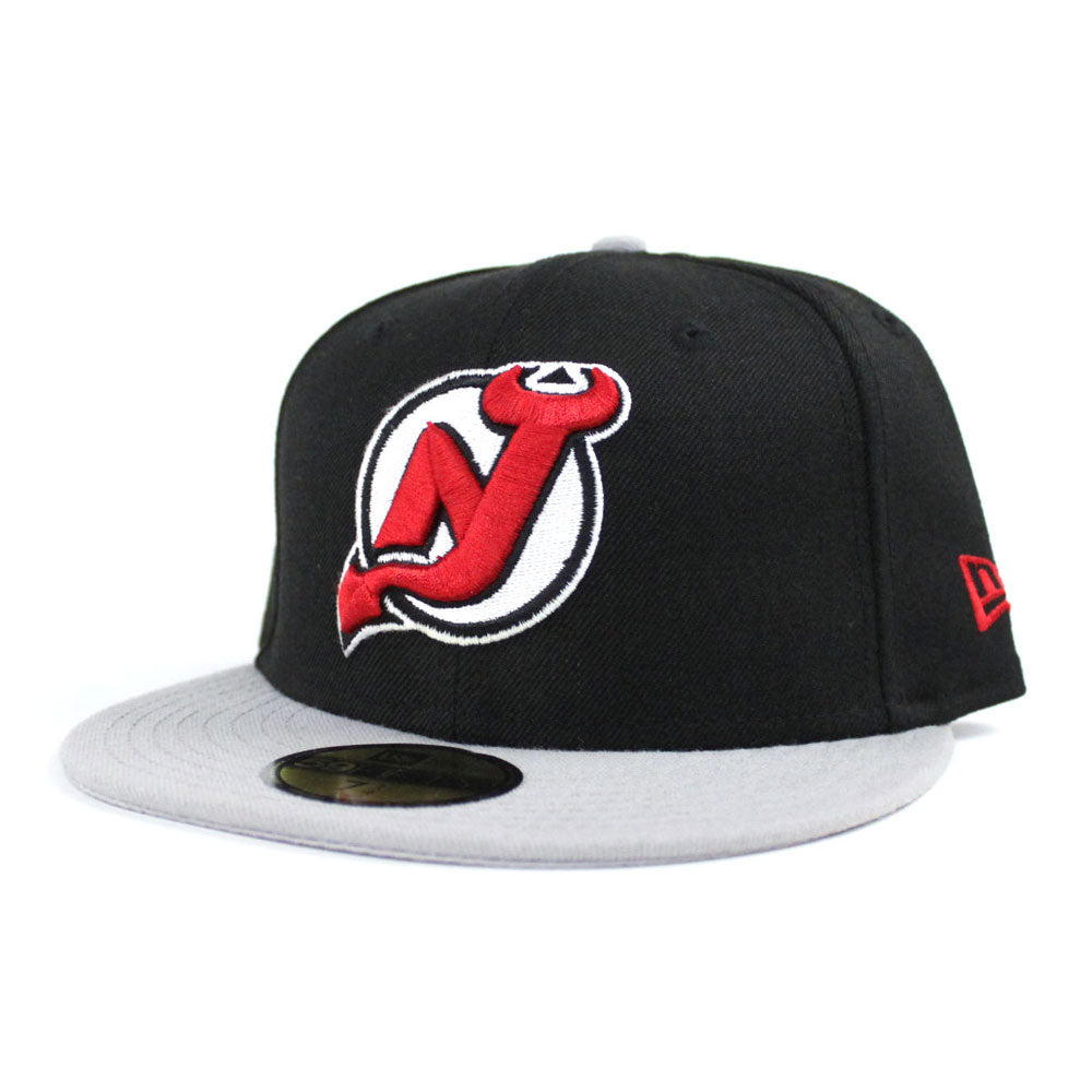 NHL New Jersey Devils Vintage Suede Grey Snapback Hat