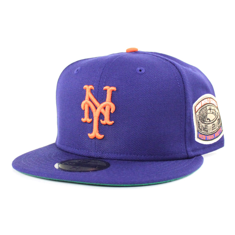 New York Mets 1969 World Series New Era 59Fifty Fitted Hat (Green Under Brim)  - NY Fitteds - Green Bottom Custom 59Fifty Caps – ECAPCITY