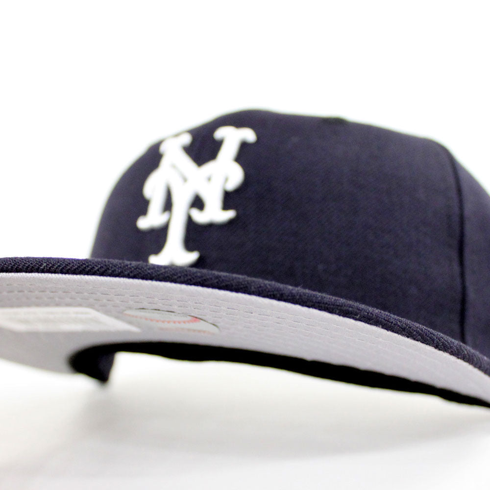 New York Mets New Era 59Fifty Fitted Hats NAVY GRAY UNDER BRIM YANKEE COLOR METS Ai Gray UnderBrim NY Fitteds Ai MLB NY Yankees color 59Fifty Grey Bottom Caps ECAPCITY