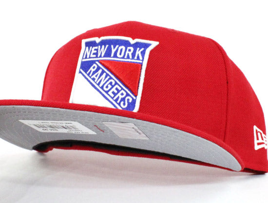 New York Rangers New Era 59Fifty Fitted Hat (Red Gray Under Brim)