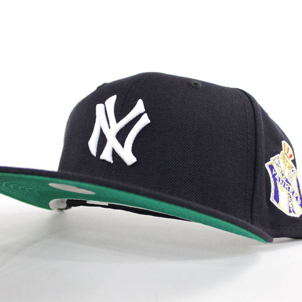 New York Yankees 1951 World Series 59Fifty New Era Fitted Hat Navy Green Under Brim 2Ver