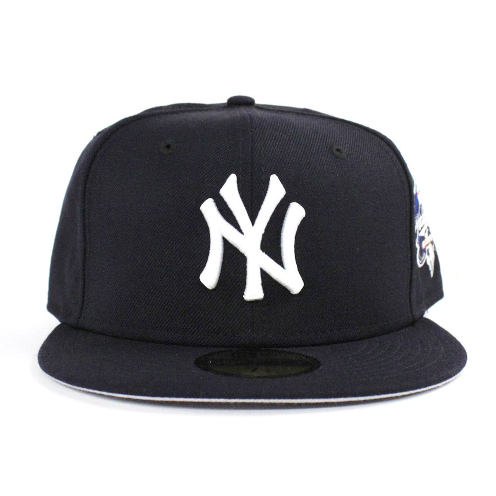 New York Yankees 2000 World Series 59FIFTY New Era Fitted Hats (Navy Gray Under BRIM) - NY Fitteds - Grey Bottom Custom 59FIFTY Caps 7 3/4