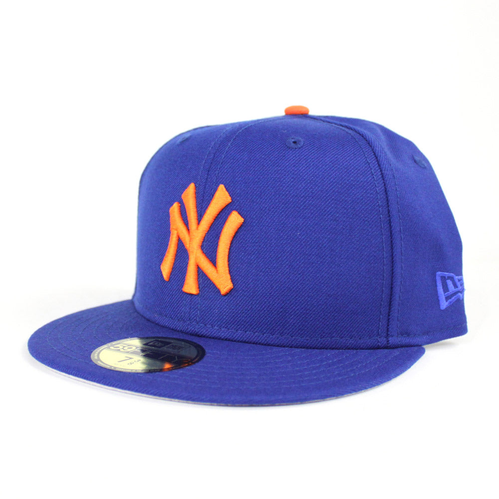 Half yankees half mets hat outlet