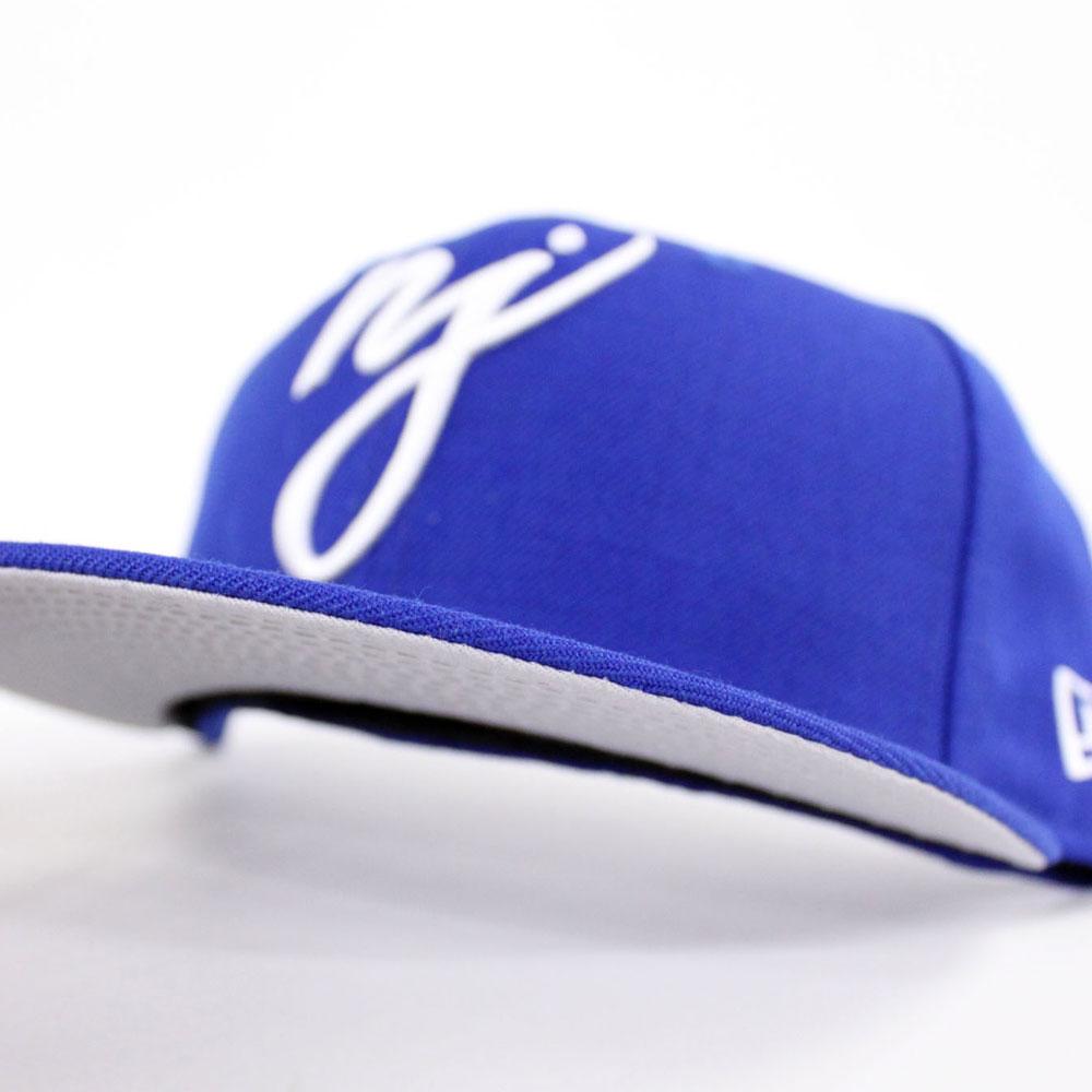 NJ Script New Era 59Fifty Fitted Hat (Royal Blue Gray Under Brim
