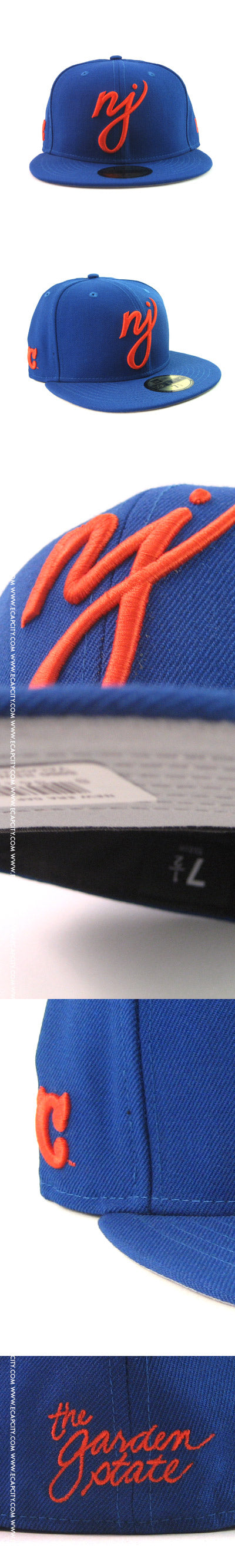NJ Script New Era Fitted Hats (NEW YORK METS COLOR WAY GRAY
