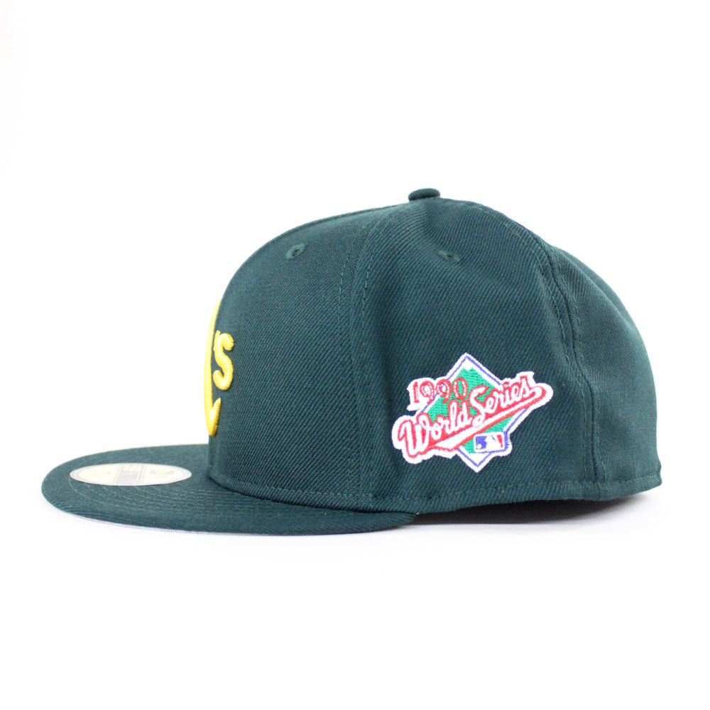Oakland Athletics 1990 World Series New Era 59Fifty Fitted Hat (Gray Under  Brim)