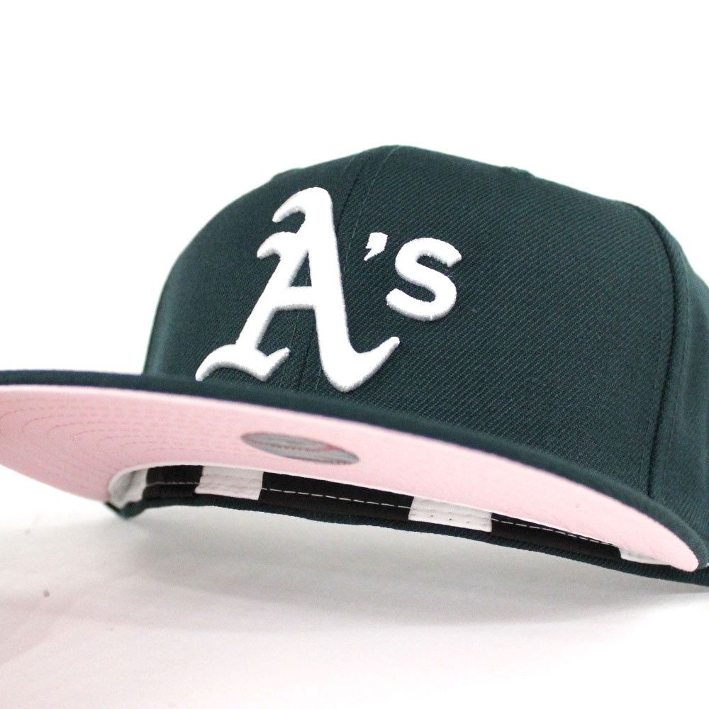 Pink Under Brim Fitted Hat Oakland Athletics New Era 59Fifty Fitted
