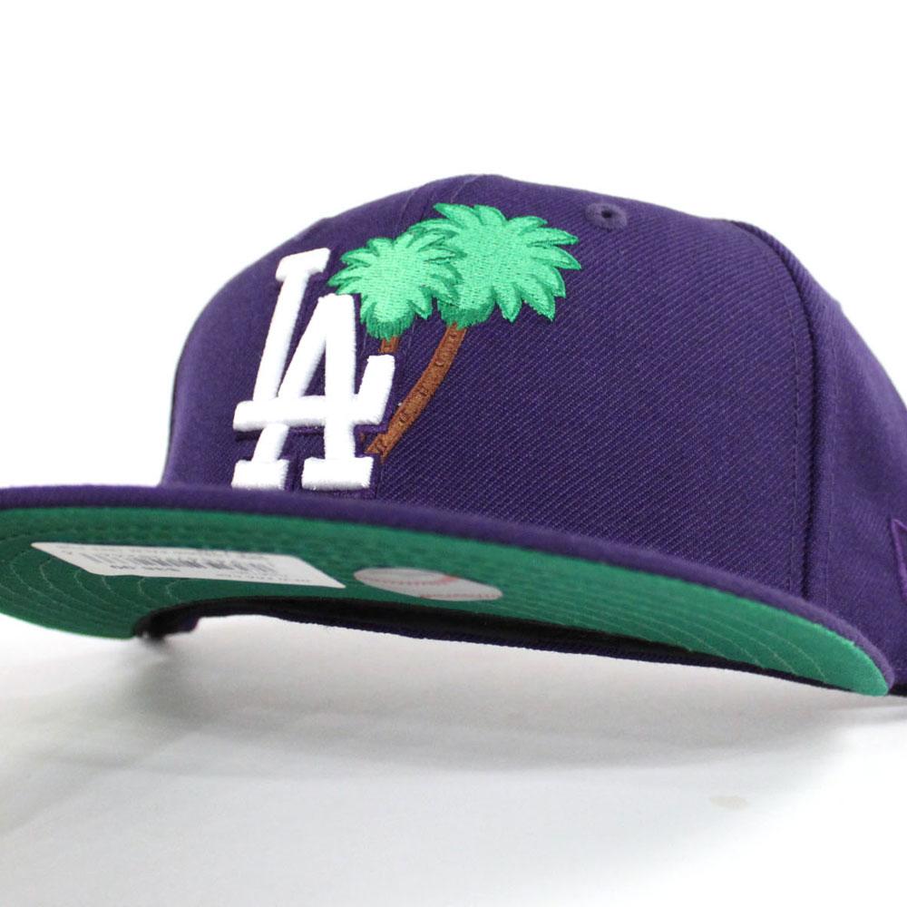 New Era Caps Los Angeles Dodgers Green Purple 59FIFTY Fitted Cap