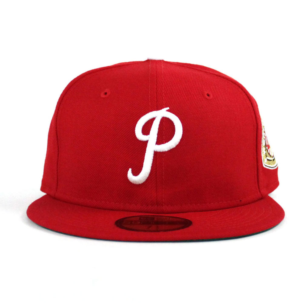 Philadelphia Phillies 1950 World Series 59Fifty New Era Fitted Hat (Red  Green Under Brim)