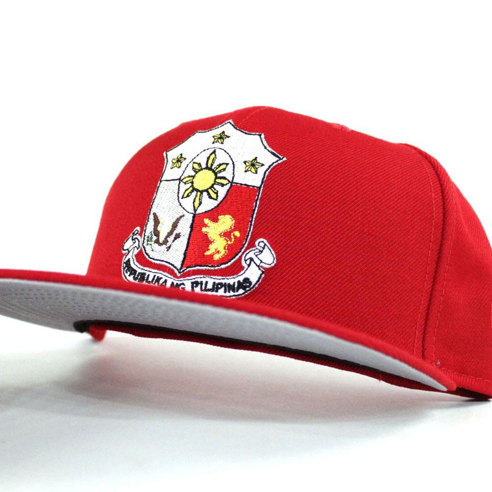 Philippine Crest New Era 59Fifty Fitted Hat (Red Gray Under Brim) - Filipino  Fitteds - Philippines Sun Grey Bottom New Era Caps – ECAPCITY