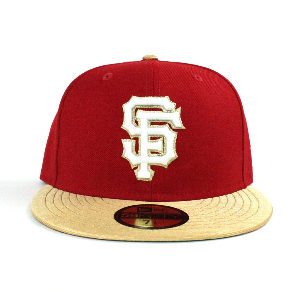 San Francisco Giants New Era 59Fifty Fitted Hat SF 49ers Color Way Gr ECAPCITY