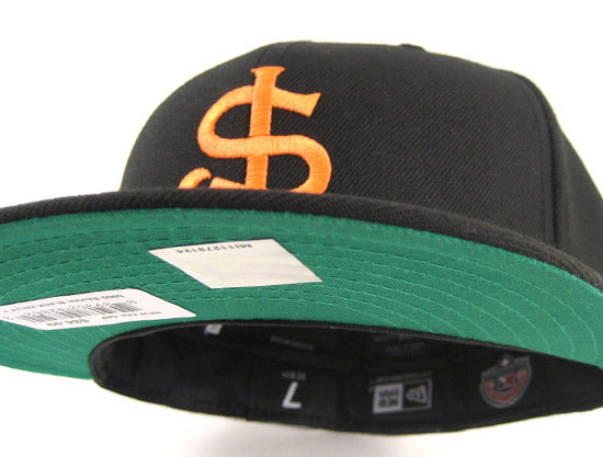 San Jose Giants 59FIFTY New Era Fitted Hat (BLACK BRIGHT ORANGE