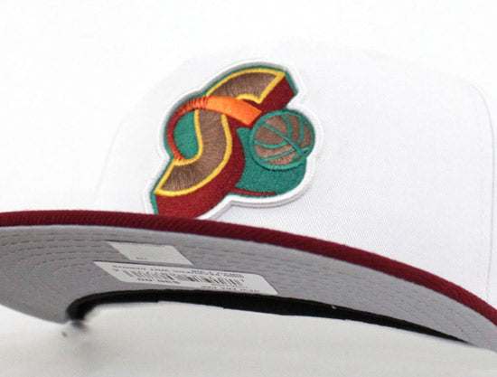 New Era Green Seattle SuperSonics 59fifty Fitted 40th Anniversary Patch –  Grey UV. –