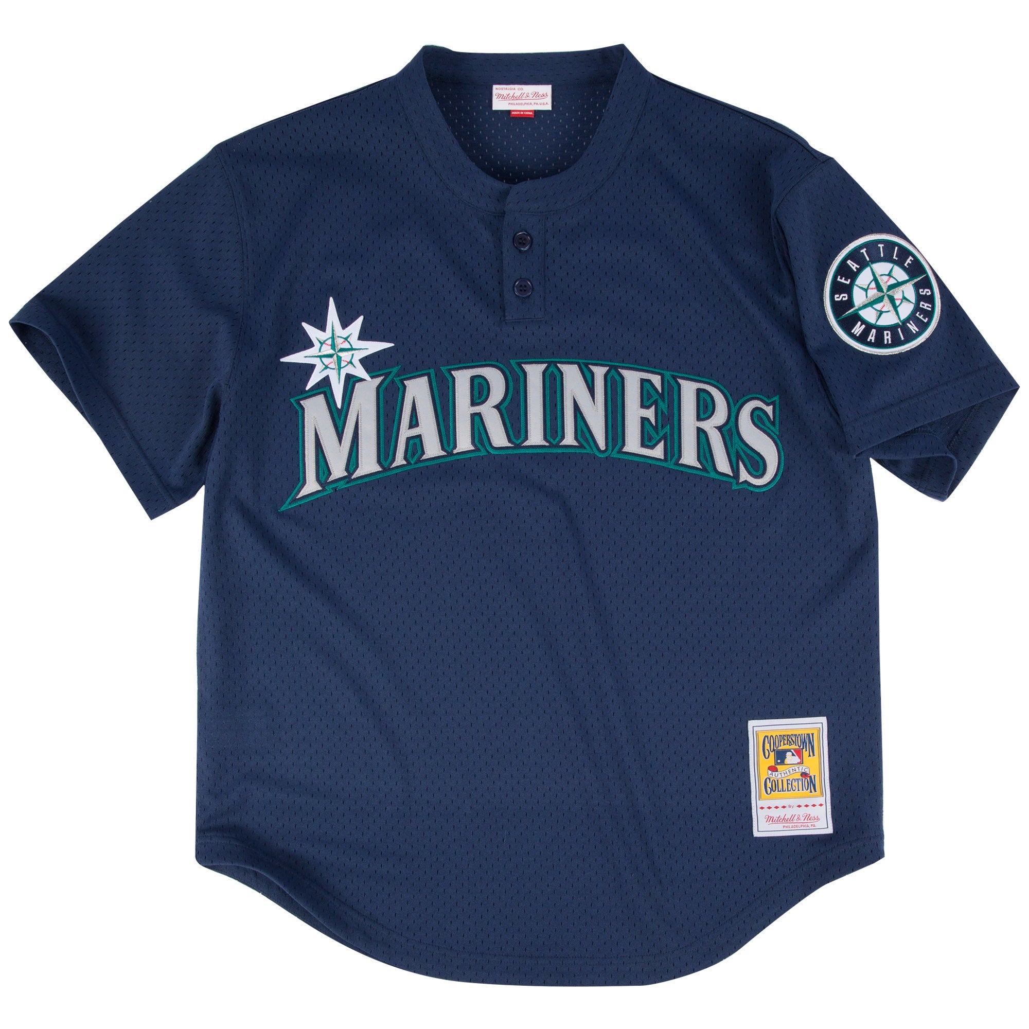 Seattle Mariners #24 Ken Griffey Jr. Mitchell and Ness 1995