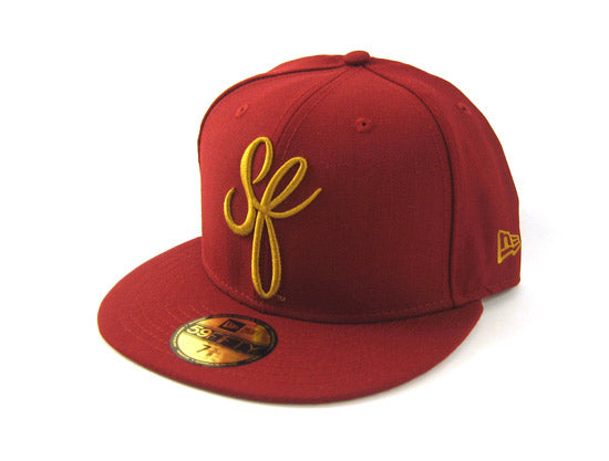 SF Script New Era 5950 Fitted Hats (SAN FRANCISCO 49ERS COLOR WAY)