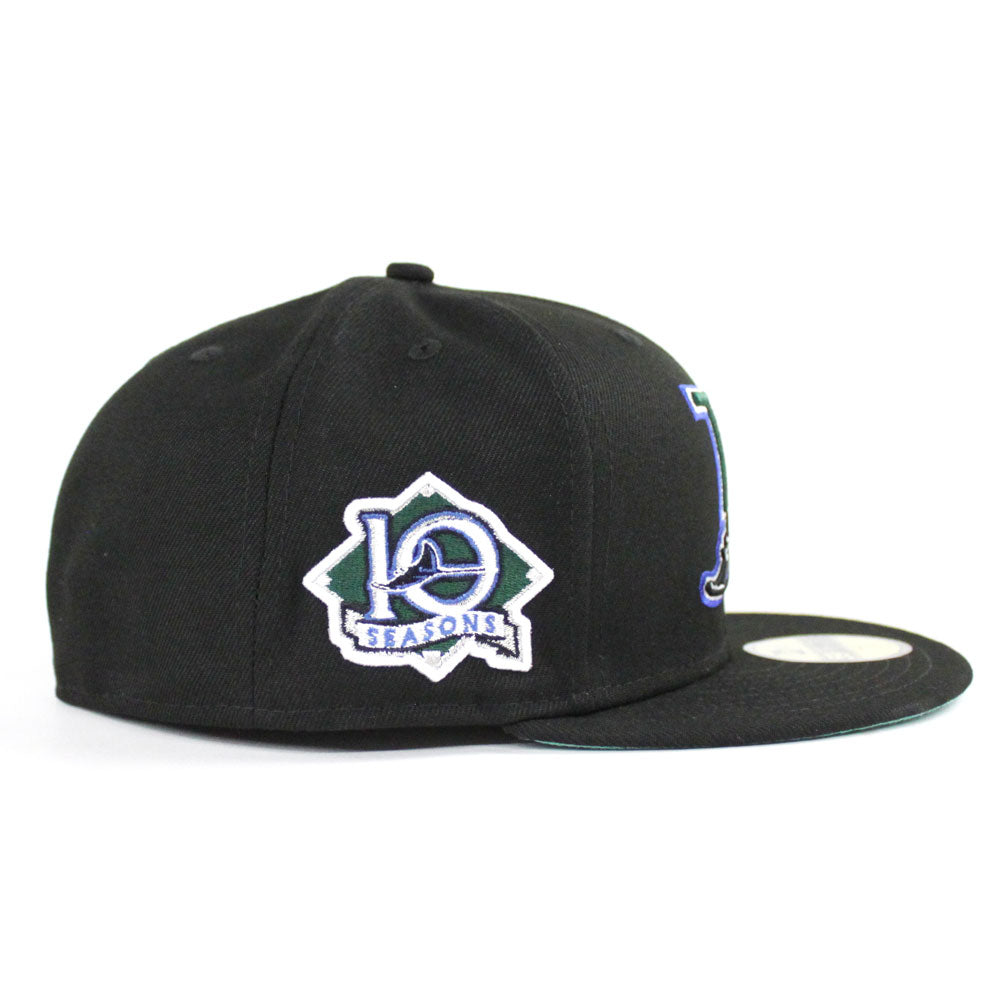 Tampa Bay Devil Rays 10 Year Anniversary New Era 59Fifty Fitted Hat ...
