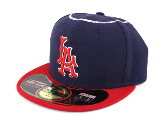 Throwback Los Angeles Angels On-Field 59Fifty New Era Fitted Hat (Halo)