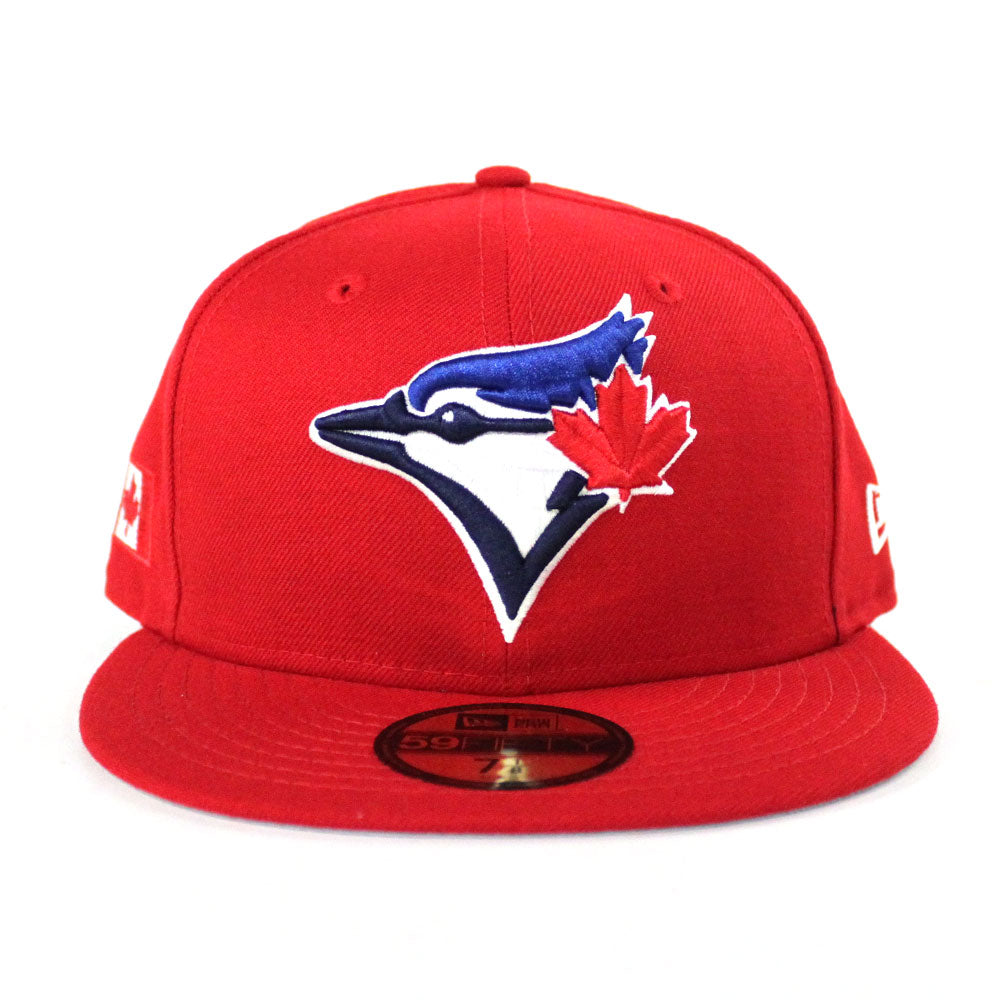 Toronto Blue Jays Canada Day New Era 59Fifty Fitted Hat (Red Gray Under  Brim)