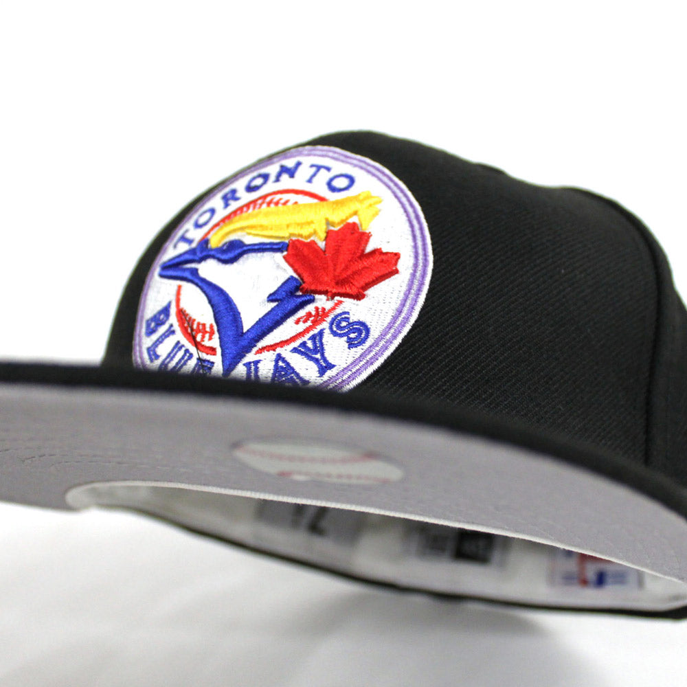 New Era 59FIFTY Toronto Blue Jays Cooperstown 1977-1996 Logo Black White Fitted Hat