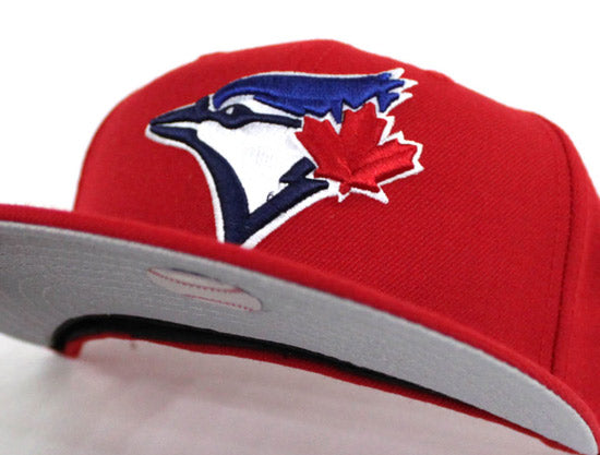 Toronto Blue Jays New Era 59Fifty Fitted Hats (CANADA DAY PATCH GRAY UNDER  BRIM)